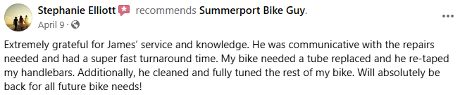 Review 4 Summerport Bike Guy